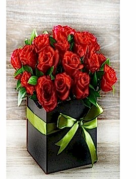 Kutuda 21 Kırmızı Gül