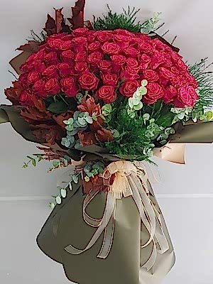 101 Gül Kız İsteme Çiçeği Buket